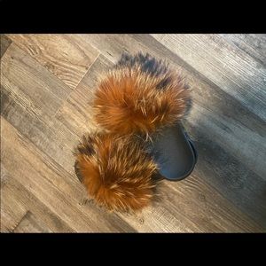 Brown fur slide
